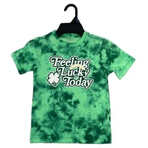 Kids tie die St. Patrick’s day tshirt size xs 4/5